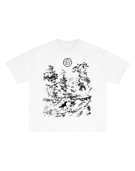 PAISAJE TEE OVERSIZED BLANCA