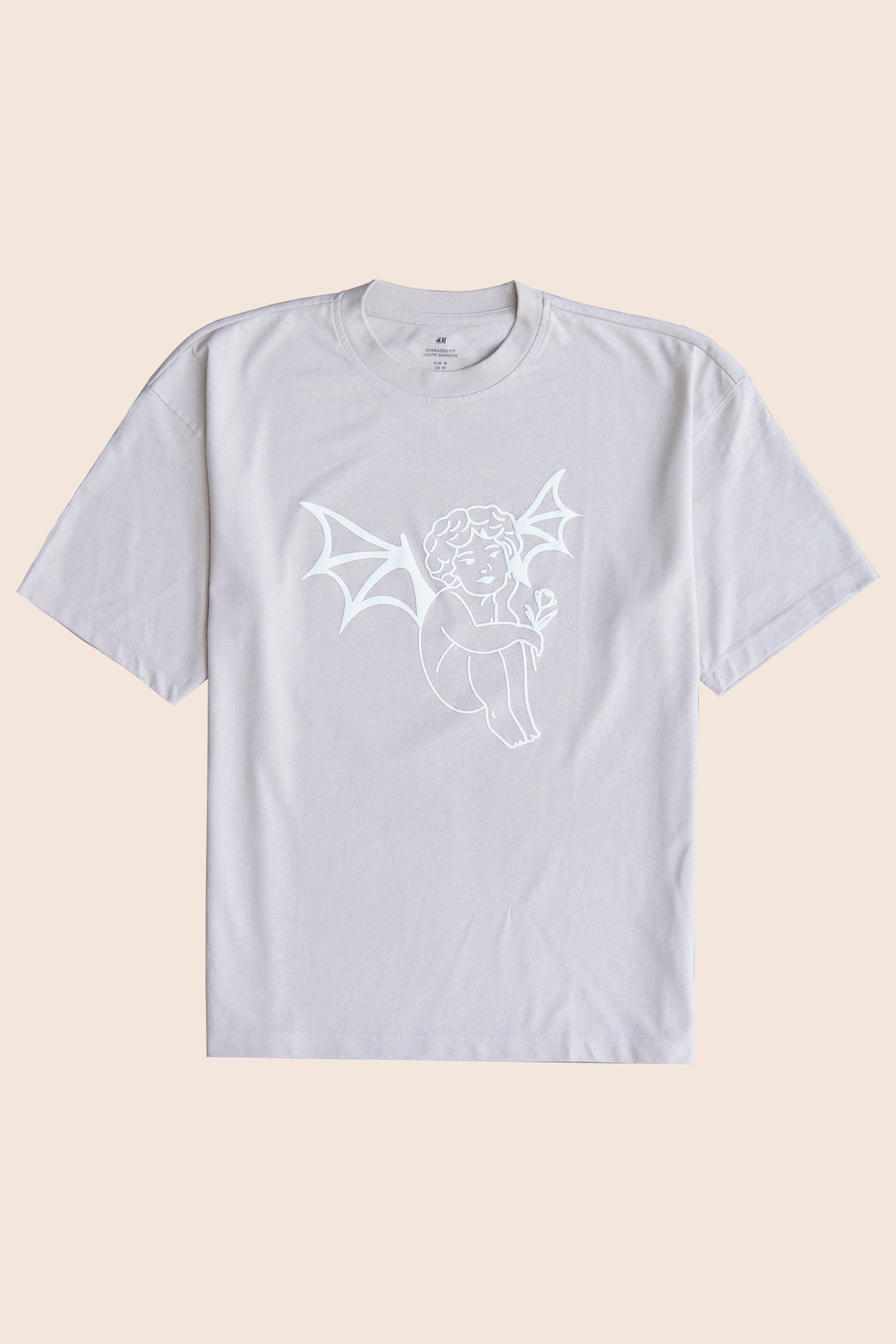 ANGEL CAIDO T-SHIRT OVERSIZED BEIGE