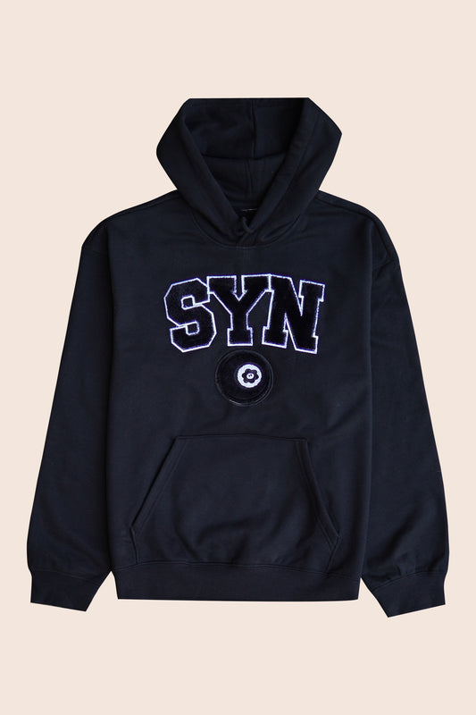 SYN LOGO HOODIE BLACK