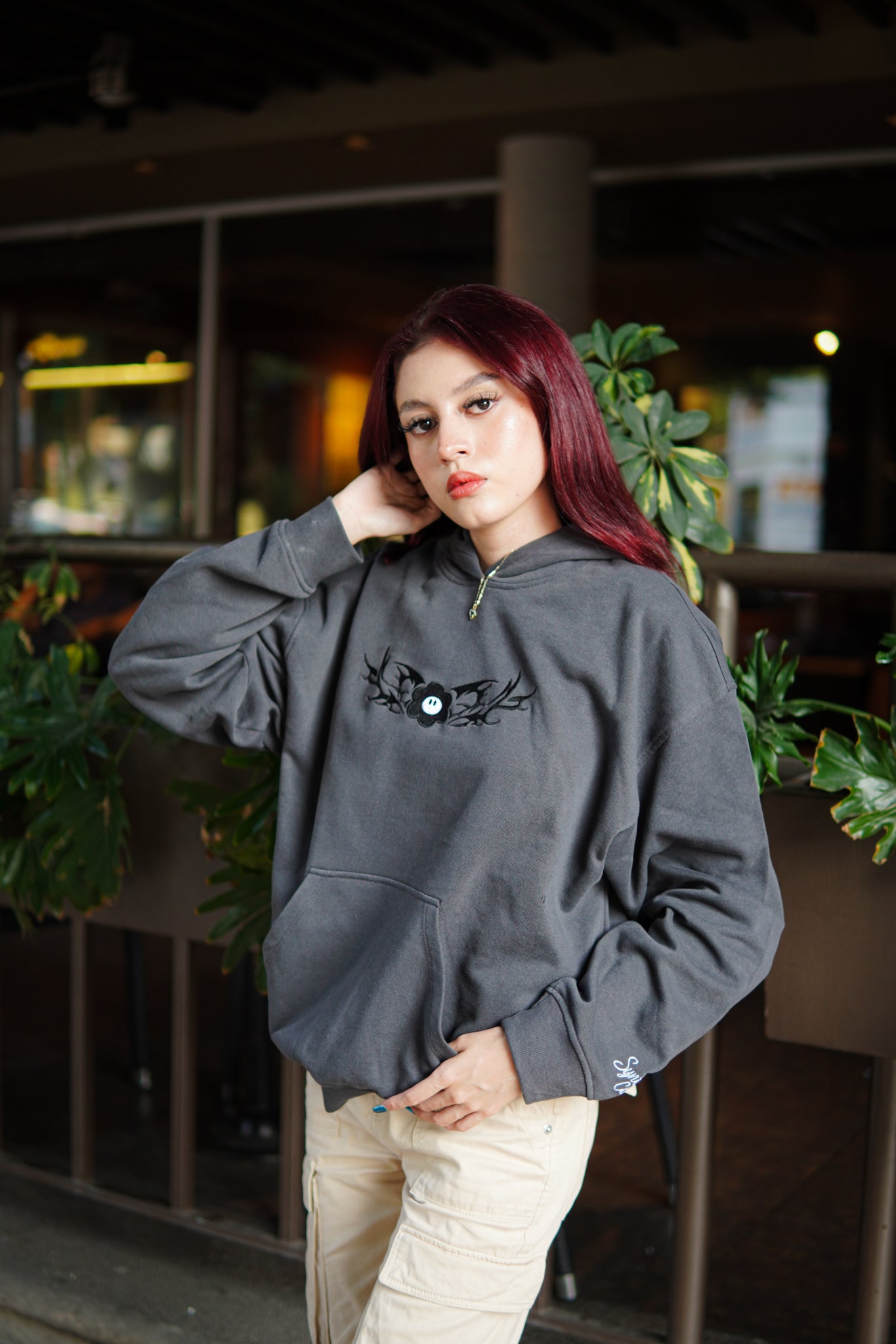 MEDIEVAL STAMP HOODIE GRAY