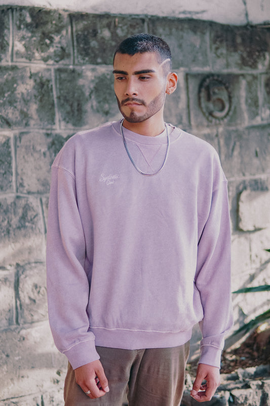 BASIC WORN OUT CREWNECK PINK BABY