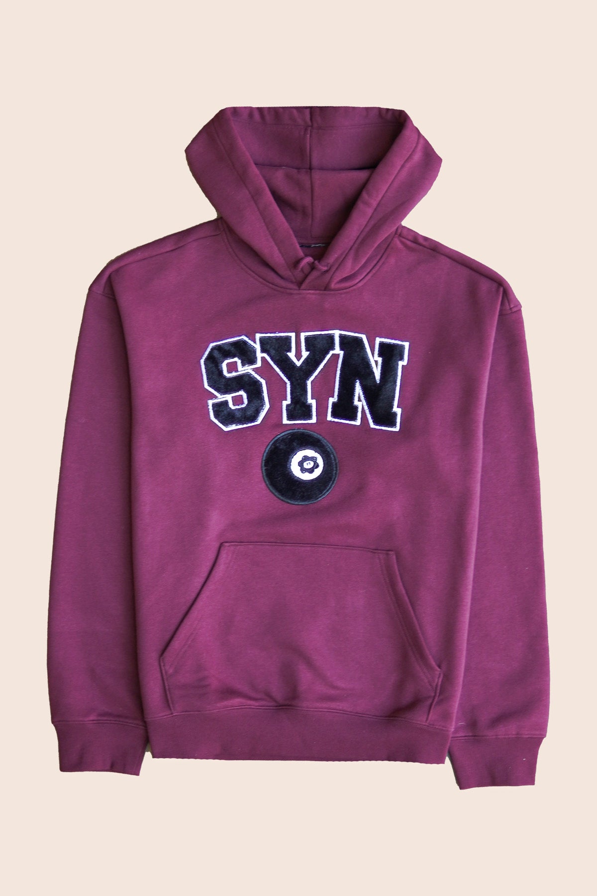 SYN LOGO HOODIE BURGUNDY